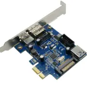 PCI Express PCIE to USB 3.0 + Power eSATA + 9Pin USB2.0 Header Adapter Converter