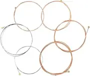 ERINGOGO Folk Guitar Strings Replacement Set 6 Pack Acoustic Guitar Strings Metal Core Comfortable Play Craftsmanship
