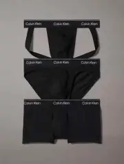 Calvin Klein Cotton Stretch Jock Strap, Brief, + Trunk Set L Large Men's NWT