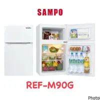 在飛比找蝦皮購物優惠-SAMPO 聲寶 92公升一級能效獨享系列雙門小冰箱(REF