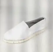 Matt Benson Size 9.5 White Leather Flats New