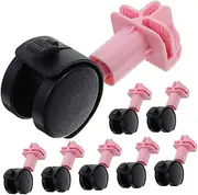 Toddmomy 8Pcs Replacement Swivel Casters for Easy Mobility Noise Minimization and Comfortable Indoor Living for Pet Crates and Cat Carriers