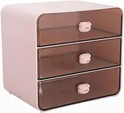 Cosmetics Storage Box Stackable Makeup Drawer Organizer For Desk Storage Solutions For Small Spaces ABS Desktop Drawers, D