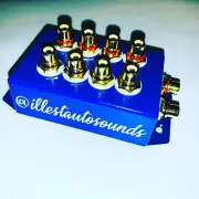 rca distribution block 1-4 rca splitter In Blue