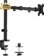 Single Monitor Desk Mount, 32/38 Inch, Adjustable, VESA 75/100, Black