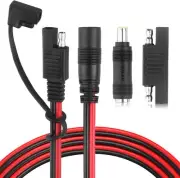 DC 8mm Female to SAE Connector Adapter 14AWG Female,