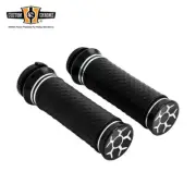 1'' TBW Handlebar Hand Grips Fit For Harley Softail Dyna Sportster XL 2008-Up