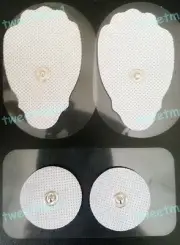 REPLACEMENT ELECTRODE PADS (4 LG, 4 SM) FOR Electrotherapy TENS and EMS Devices