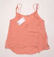 New NWT Women's Roxy Final Days Strappy Top Peach Color Lightweight Size XS