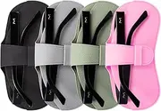 [TATBOOMU] 4 Pack Soft Sunglasses Cases, Silicone Eyeglass Cases Glasses Pouch Travel Sunglasses Case for Women Men Kids