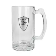 Birthday 18th Celebration Beer Stein/Glass 500ml Drinking Cup Glassware w/Handle