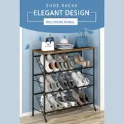 BENCH SHOE RACK SHELF RAIL SLATTED BEDROOM SHOES ORAGNISER STAND