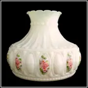 M755 10" ANTIQUE ROSE LAMP SHADE fits ALADDIN B&H MILLER RAYO ROCHESTER LAMPS