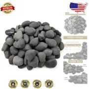 Versatile 20 lb Black Pebbles - Perfect for Landscaping, Gardens, and Fountains