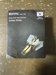 NEW Royal South Korea Nose And Ear Hair Trimmer Golden Birdie Gold