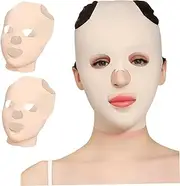Face Lifting Mask, 2Pcs Facial Slimming Strap, 3D Reusable Breathable Face Lifting Mask, Anti Wrinkle V Shaper Full Slimming for Sleeping Daily Use, Slimmer for Women