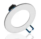 Lighting 3 inch Round White Flat Panel LED Downlight in 2700K (DLE321202KRDWH)