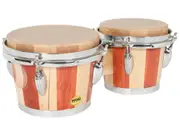 Mano Bongo Drums Percussion Set with Natural Skin Heads
