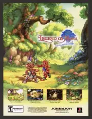 Legend of Mana Playstation 1 PS1 PSX 2000 Vintage Promo Ad Art Print Poster