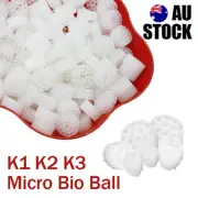Micro Bio Ball Filter Media Beads Sump Aqua Aquarium water treatment K1 K2 K3