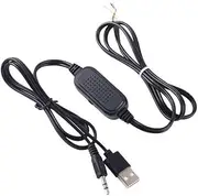CCeCCe USB Powered Speaker Cable Replacement with PAM8403 Module Board Amplifier Volume Control Switch 3.5mm Plug Jack Aux Cord Stereo Wire for Mini Computer Speakers Desktop PC Audio 3W 5W 10W