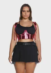 [Poster Grl] Plus My Type Underbust Corset- Pink