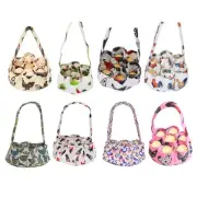 Canvas Eggs Collecting Basket Holder Bag With Seven Pockets For Farmhouse Use