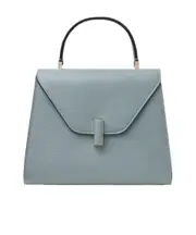 Valextra Fold-over Top Top Handle Bag One size Gray