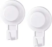YOHOM Suction Towel Hooks for Bathroom Suction Cup Hangers for Shower Glass Door Plastic Loofah Sponge Holder for Shower Wash Cloth Hanger