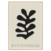 Galrie Henri Matisse Bold Black Cutout Art Print Modern Minimalist Decor, Wood Frame, A4 21 x 30cm (8 x 12inch)