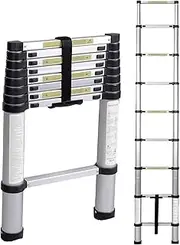 Telescopic Ladder Telescopic Ladders Multi-Purpose Extendable Ladder Telescopic Ladder 8m/ 7m/ 6.2m/ 5m/ 4m/ 3.8m/ 3.2m/ 2m/ 1m Telescopic Ladder, Aluminum Telescoping Extension Ladder for R