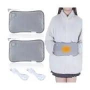 Honoson 2 Pcs Hand Warmers Rechargeable USB Electric Hand Warmer Portable Gra...