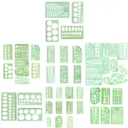 Geometric Drawing Template Rulers Set for Building Formwork Designing Stationery