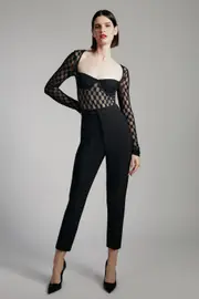 tailored pant in black