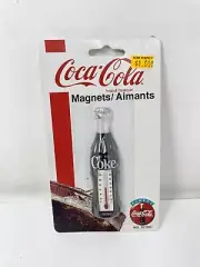 Coca Cola magnet w/thermometer Coke Bottle Collectible 1995 Vintage NOS