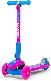 Milly Mally Magic Three Wheel Balance Scooter Pink/Blue