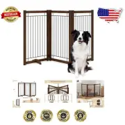 Multi-Functional Pet Barrier Gate - Freestanding & Indoor Use, 3-Panel
