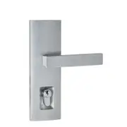 Delf Trade Satin Chrome Single Cylinder Linear Lucca Secure Entrance Lever Set