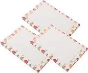 SEWACC Loose-leaf Papers 3 Pcs Size Lined Notepaper 6 Hole for Notebook Creative Happy Pattern