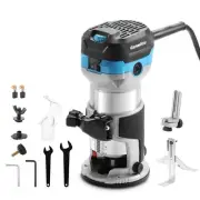 Genmitsu 1.25 HP 65mm Diameter Palm Trimmer Router, Compact Router Wood Tool ...