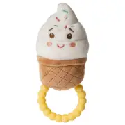 Sweet Soothie Soft Baby Rattle with Teether Ring, Ice Cream