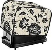 Bohemian Print 2 Slice Toaster Cover Fingerprint Bread Maker Protectors,Kitchen Small Appliance Dust Cover