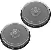 Angoily Compact Storage Bucket Empty Dvd Bucket 10 Discs Capacity Sturdy Pp Material Protective for Dvd