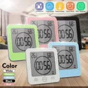 Bathroom Waterproof Digital Shower Alarm Clock Timer Temperature Humidity Meter