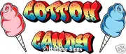 Cotton Candy Decal 24" Concession Food Truck Van Vinyl Menu Sticker