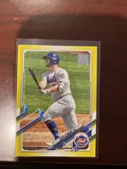 Pete Alonso 2021 Topps Series 1 One Walgreen Yellow Parallel New York Mets #84
