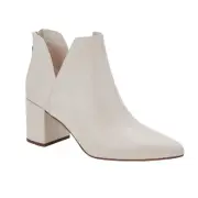 Aqua College Women's Trey Notched Waterproof Booties Bone Size 10