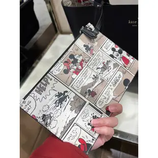 🔥卡拉國內外代購🔥 現貨在台🇹🇼 Kate Spade X 米妮 雙面用托特包 可拆式漫畫風手拿包 素色黑色 漫畫風米妮