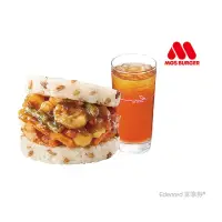 在飛比找momo購物網優惠-【MOS 摩斯漢堡】C137超級大麥海洋珍珠堡+冰紅茶 L(
