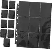 MOBUTOFU 10 Sheets Double Sided Card Binder Card Storage Sleeves for Easy Viewing